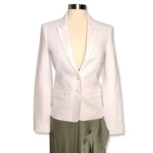 L'Agence Tweed Blazer in White Size 0 (see description)